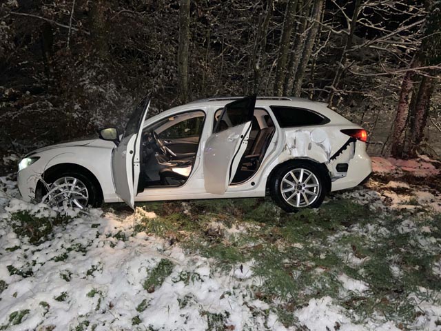 Selbstunfall in Lenzburg. Foto: Polizei AG