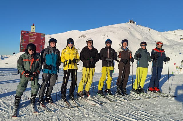 Die Mitglieder des Männerturnvereins Gipf-Oberfrick verbrachten ihr Skiweekend in Davos. Foto: zVg