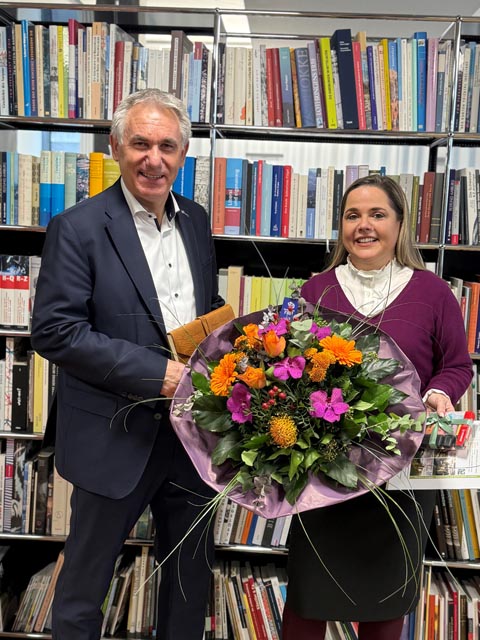 Schlüsselübergabe im Departement Bildung, Kultur und Sport von Alex Hürzeler an Martina Bircher. Foto: © Kanton Aargau